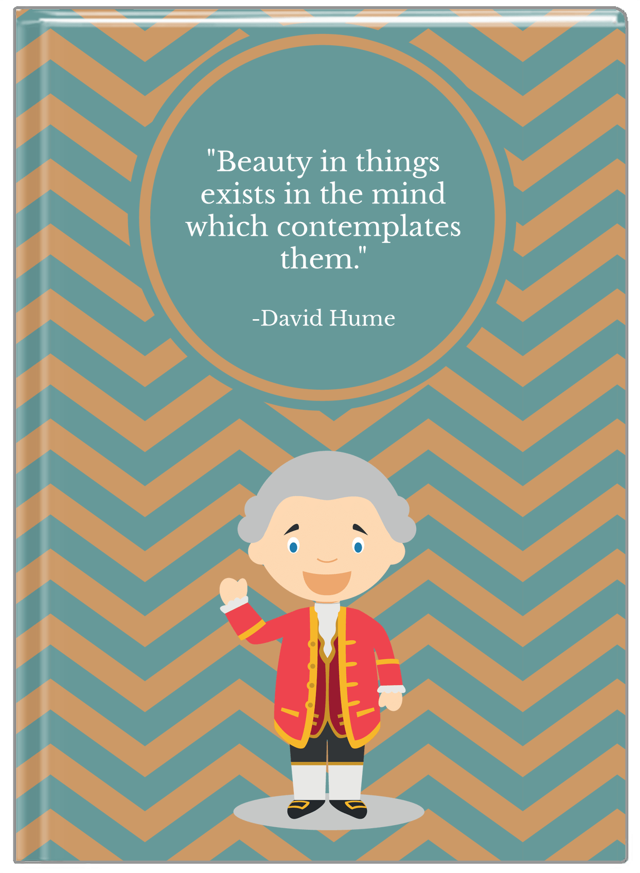 Famous Quotes Journal - David Hume - Front View