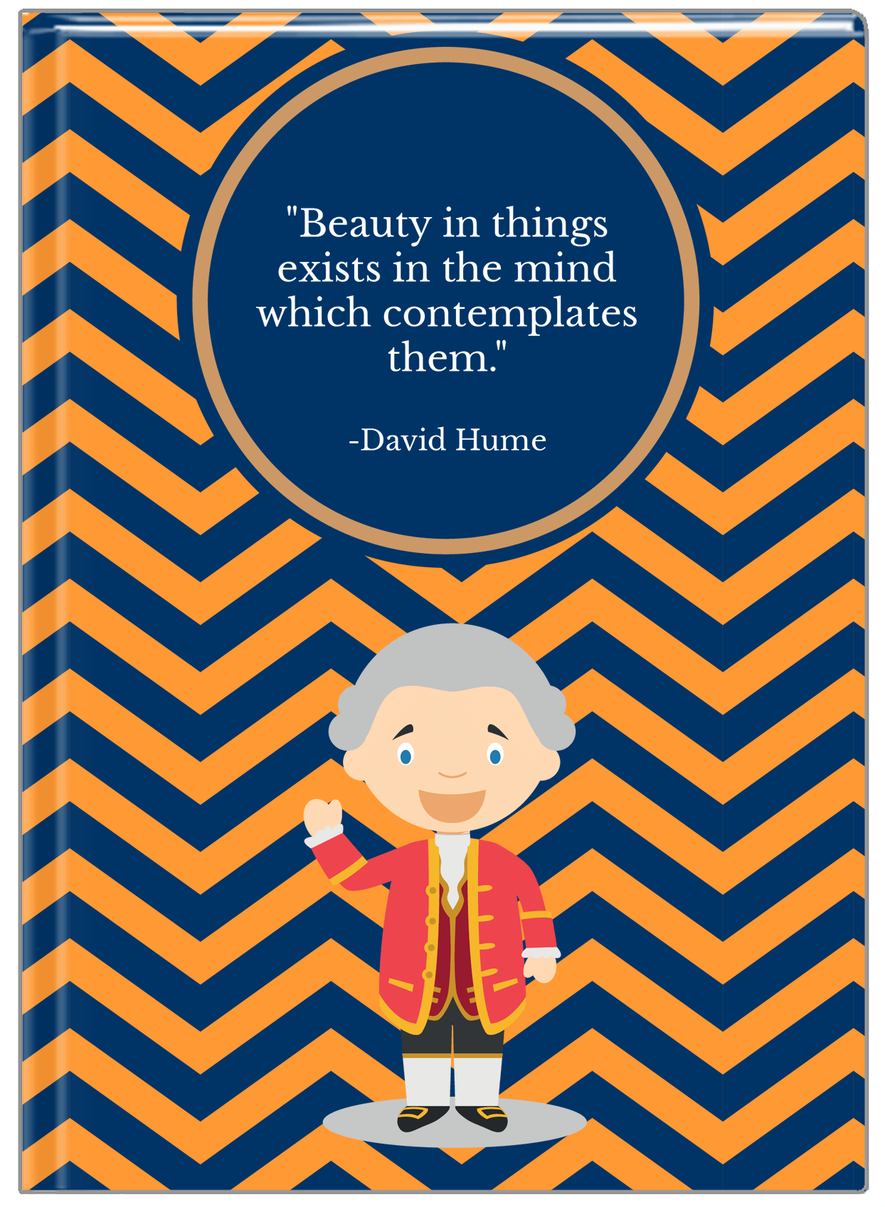 Famous Quotes Journal - David Hume - Front View