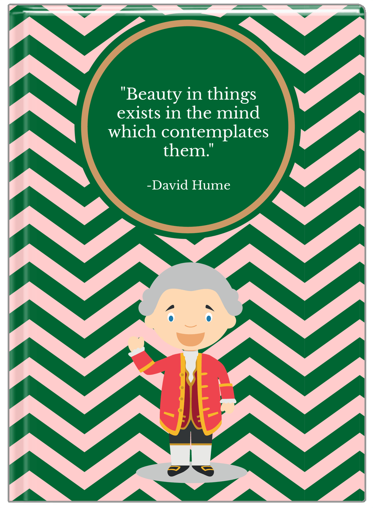 Famous Quotes Journal - David Hume - Front View