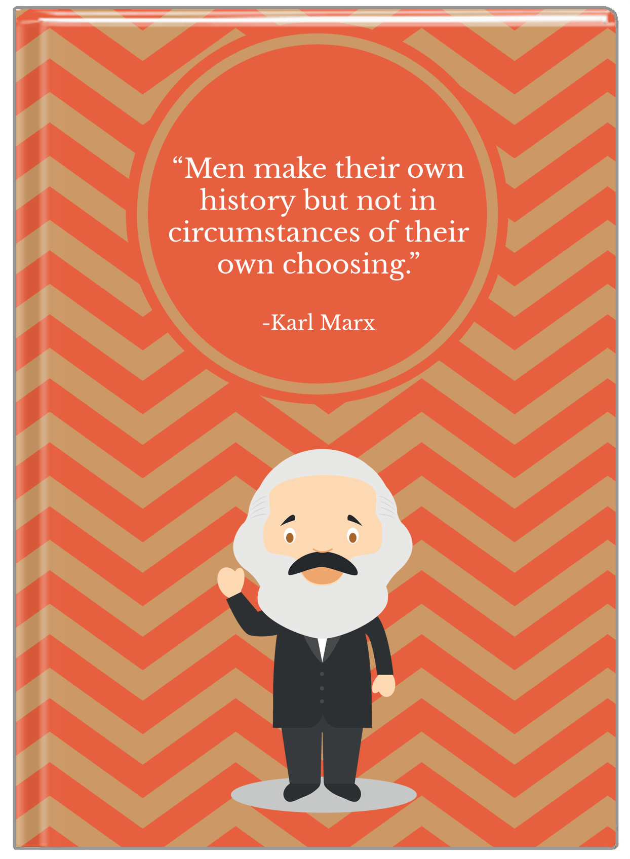 Famous Quotes Journal - Karl Marx - Front View