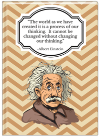 Thumbnail for Famous Quotes Journal - Albert Einstein - Front View