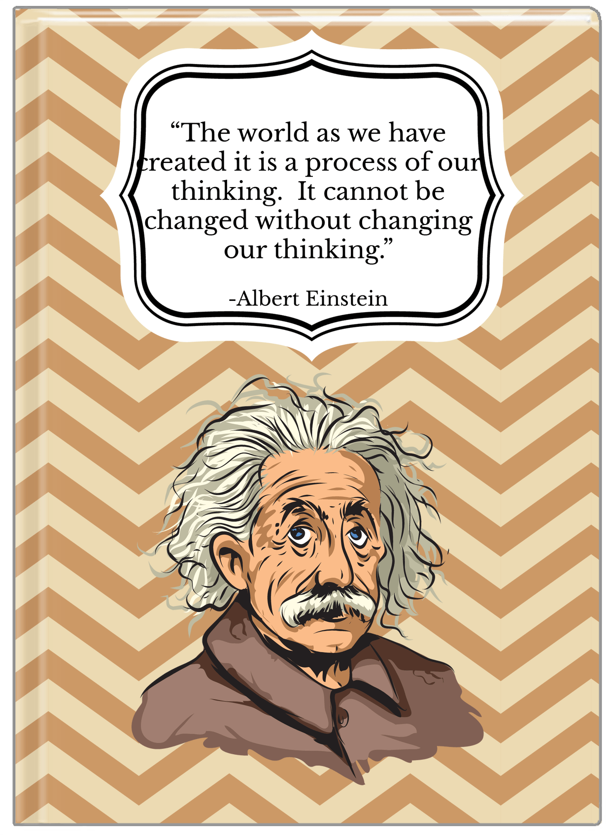 Famous Quotes Journal - Albert Einstein - Front View