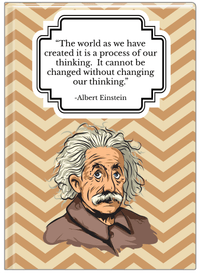 Thumbnail for Famous Quotes Journal - Albert Einstein - Front View
