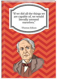 Thumbnail for Famous Quotes Journal - Thomas Edison - Front View