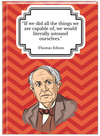 Thumbnail for Famous Quotes Journal - Thomas Edison - Front View