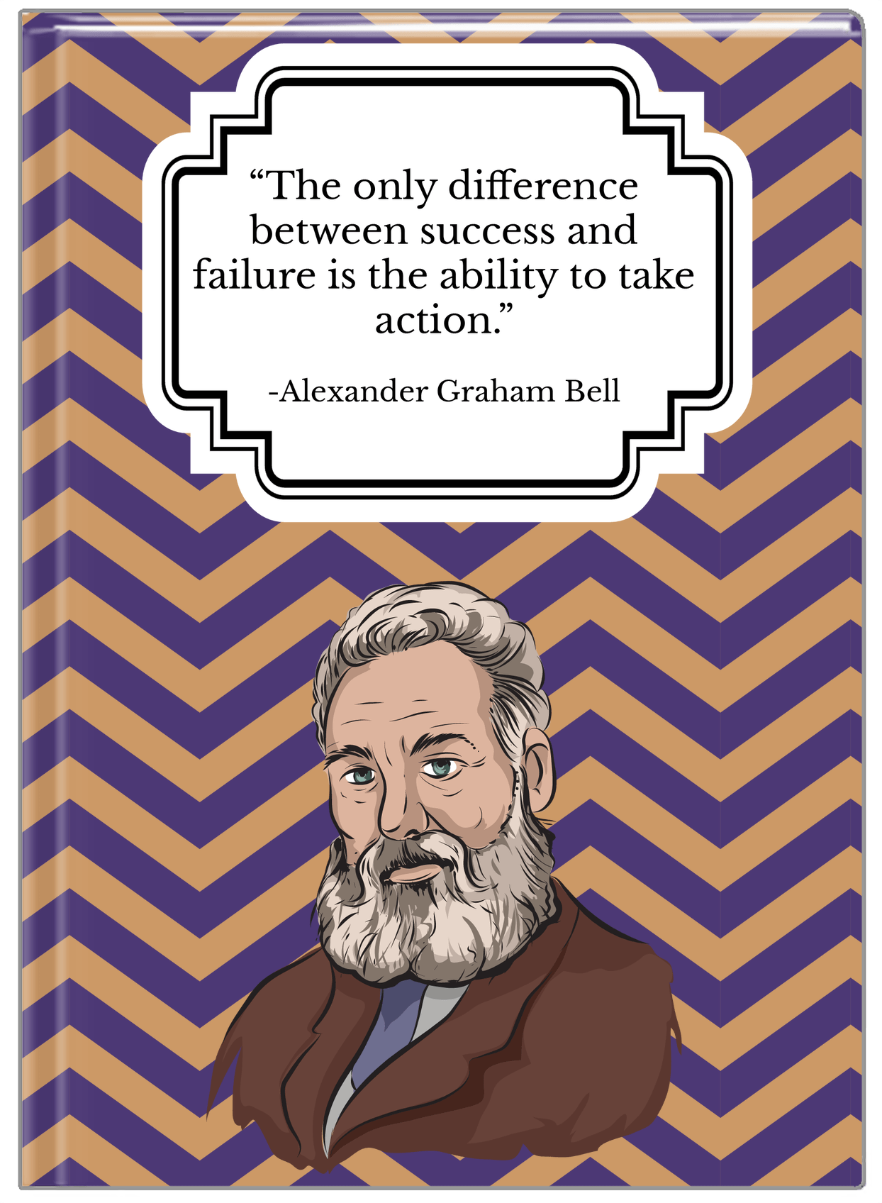 Famous Quotes Journal - Alexander Graham Bell - Front View