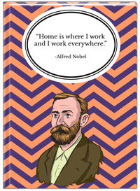 Thumbnail for Famous Quotes Journal - Alfred Nobel - Front View