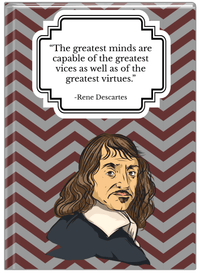 Thumbnail for Famous Quotes Journal - Rene Descartes - Front View