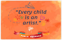 Thumbnail for Personalized Famous Quotes Placemat - Pablo Picasso -  View
