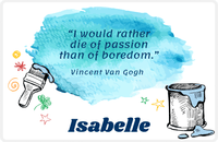 Thumbnail for Personalized Famous Quotes Placemat - Vincent Van Gogh -  View