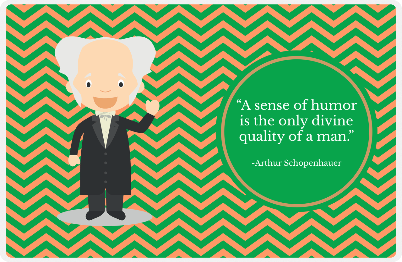Famous Quotes Placemat - Arthur Schopenhauer -  View