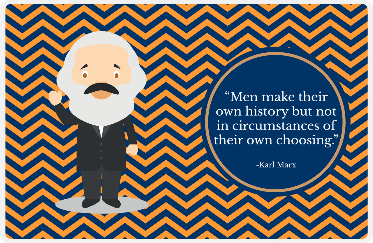 Famous Quotes Placemat - Karl Marx -  View