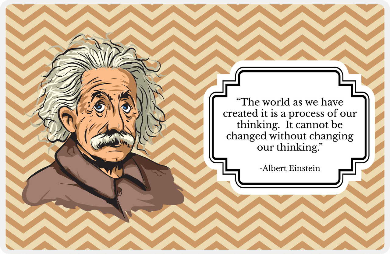 Famous Quotes Placemat - Albert Einstein -  View