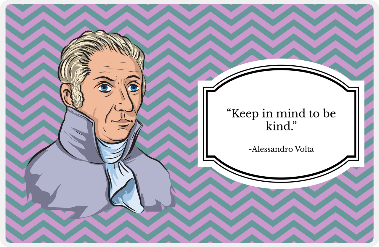 Famous Quotes Placemat - Alessandro Volta -  View