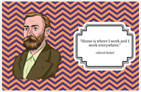 Thumbnail for Famous Quotes Placemat - Alfred Nobel -  View