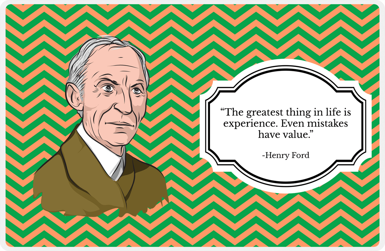 Famous Quotes Placemat - Henry Ford -  View