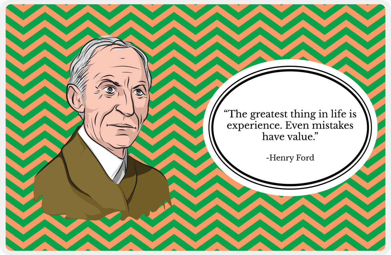 Famous Quotes Placemat - Henry Ford -  View