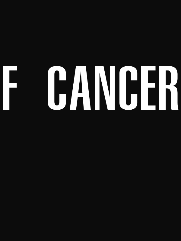F Cancer T-Shirt - Black - Decorate View