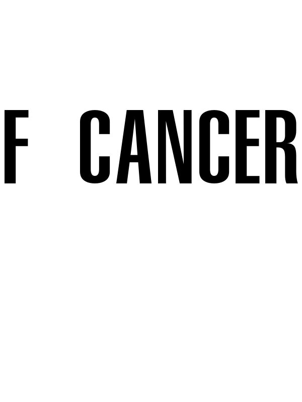 F Cancer T-Shirt - White - Decorate View