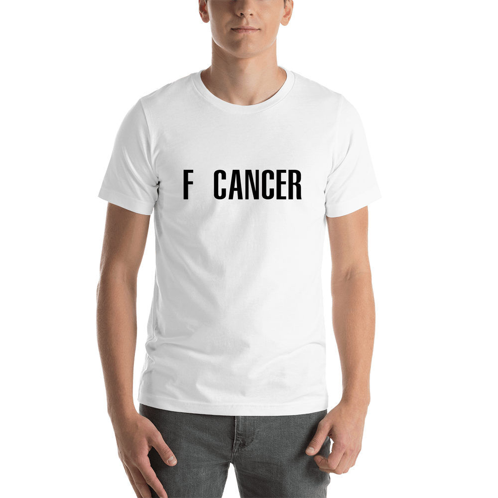 F Cancer T-Shirt - White - Shirt View