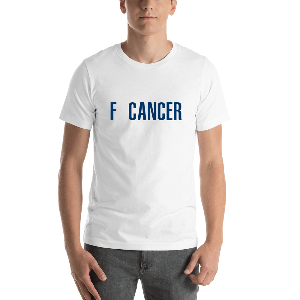 F Cancer T-Shirt - White - Shirt View