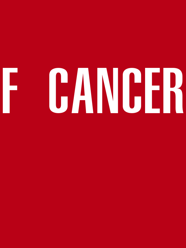F Cancer T-Shirt - Red - Decorate View