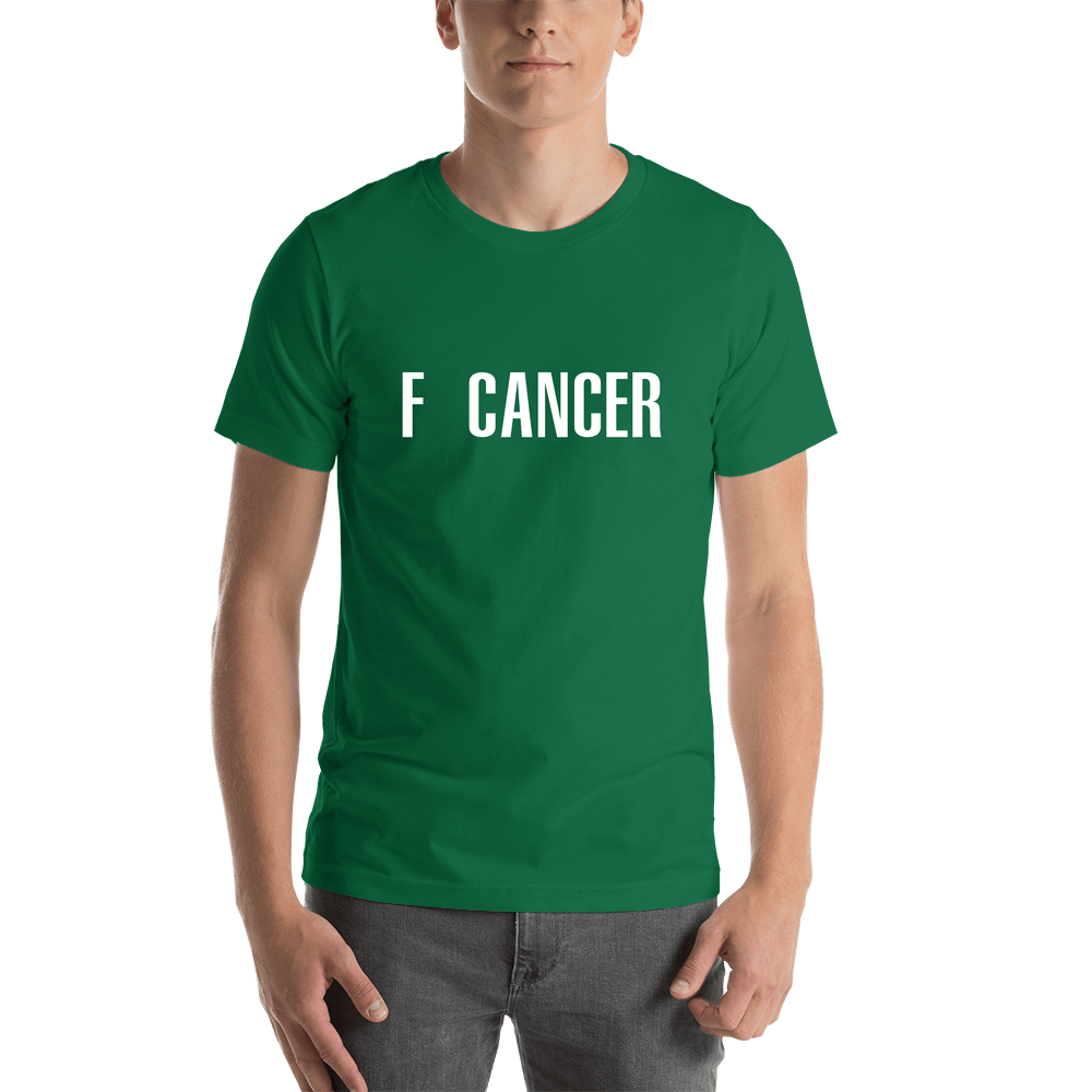 F Cancer T-Shirt - Green - Shirt View