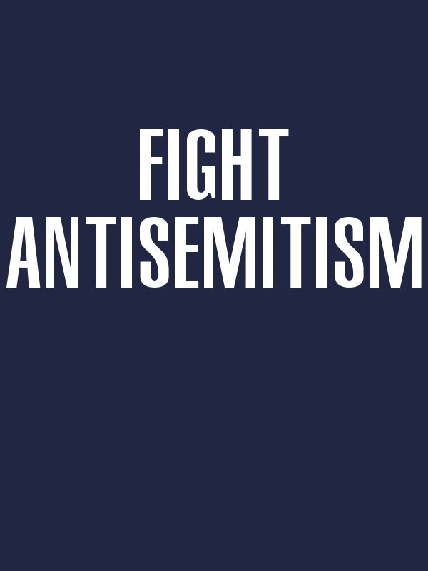 Fight Antisemitism T-Shirt - Navy Blue - Decorate View