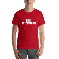 Thumbnail for Fight Antisemitism T-Shirt - Red - Shirt View