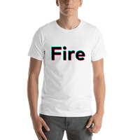Thumbnail for Fire T-Shirt - White - TikTok Trends - Shirt View