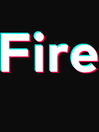Thumbnail for Fire T-Shirt - Black - TikTok Trends - Decorate View