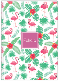 Thumbnail for Personalized Flamingos Journal VIII - Square Nameplate - Front View