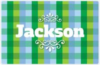Thumbnail for Personalized Flannel / Plaid Placemat VII - Western Flare -  View
