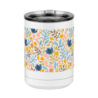 Thumbnail for Floral Coffee Mug Tumbler with Handle (15 oz) - Front View