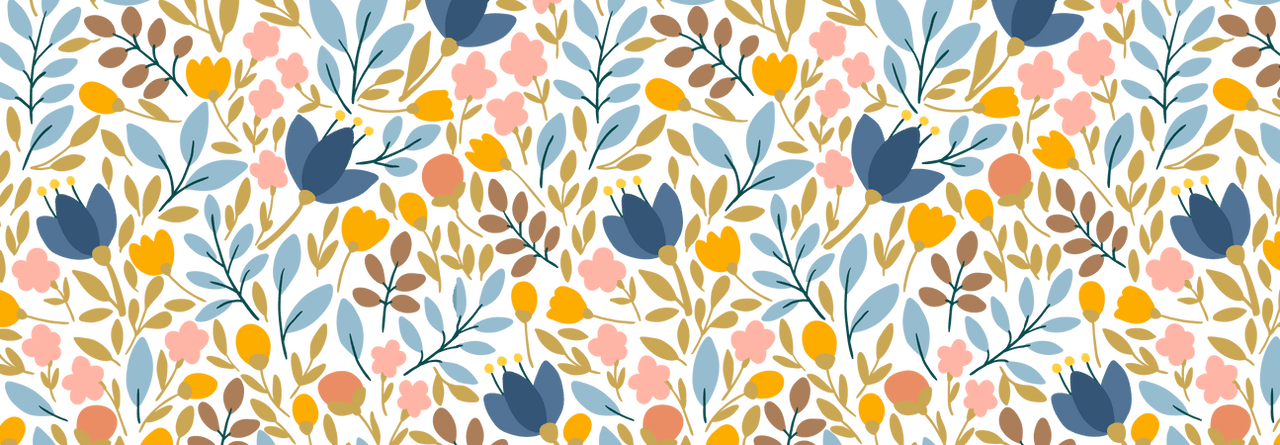 Floral Coffee Mug Tumbler with Handle (15 oz) - Graphic View