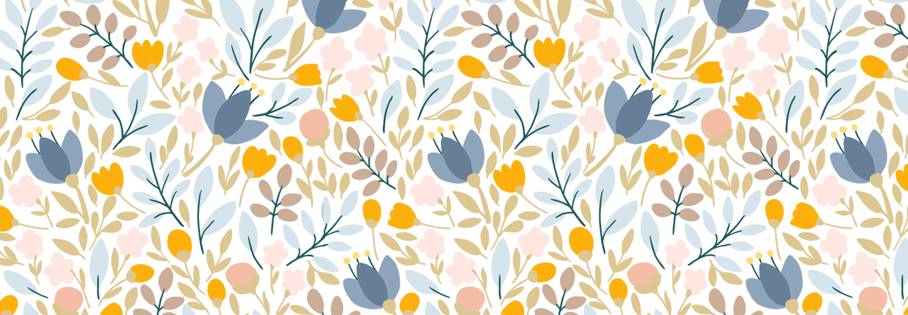 Floral Coffee Mug Tumbler with Handle (15 oz) - Graphic View