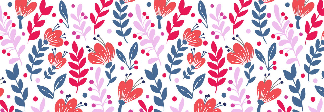 Floral Coffee Mug Tumbler with Handle (15 oz) - Graphic View