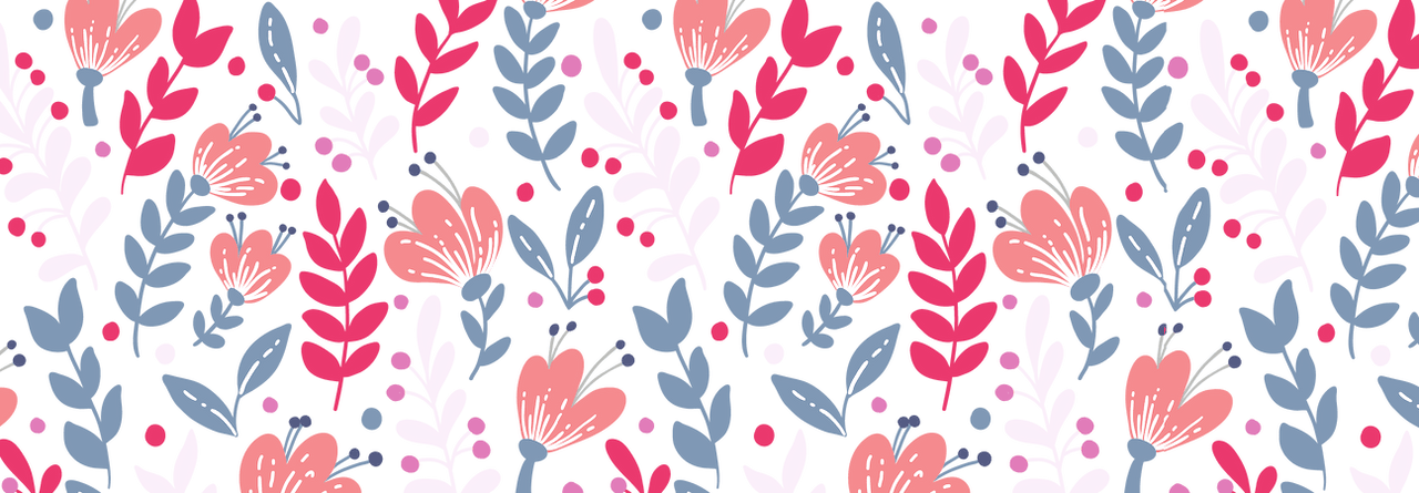 Floral Coffee Mug Tumbler with Handle (15 oz) - Graphic View