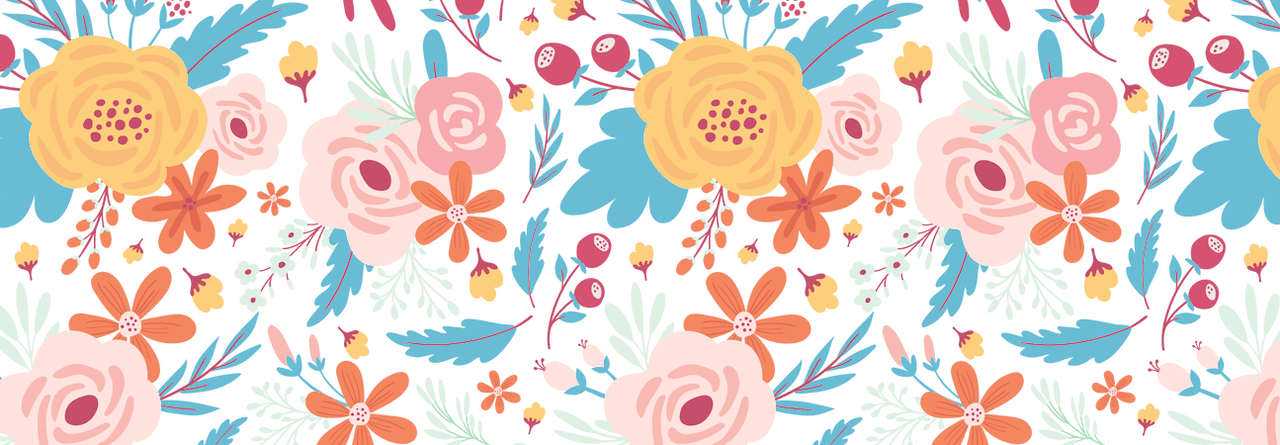 Floral Coffee Mug Tumbler with Handle (15 oz) - Graphic View