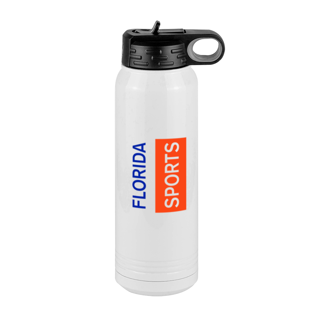 Personalized Florida Sports Water Bottle (30 oz) - Rotated Text - Right View