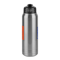 Thumbnail for Personalized Florida Sports Water Bottle (30 oz) - Rotated Text - Center View