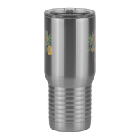 Thumbnail for Personalized Flowers Travel Coffee Mug Tumbler with Handle (20 oz) - Mimi - Front View