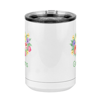 Thumbnail for Personalized Flowers Coffee Mug Tumbler with Handle (15 oz) - Grams - Front View