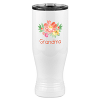 Thumbnail for Personalized Flowers Pilsner Tumbler (20 oz) - Grandma - Right View