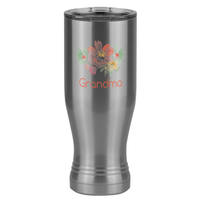 Thumbnail for Personalized Flowers Pilsner Tumbler (20 oz) - Grandma - Right View