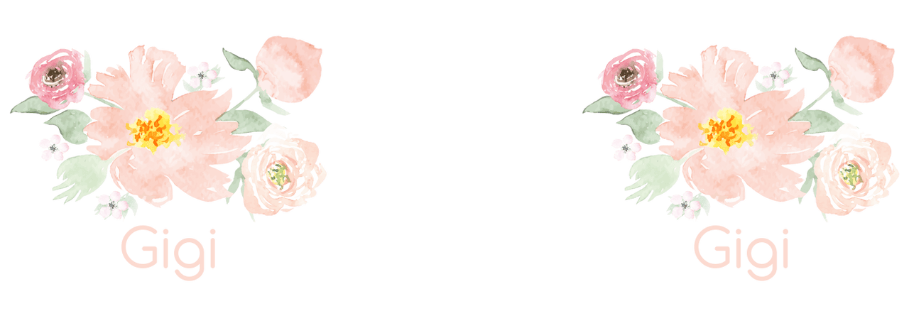 Personalized Flowers Pilsner Tumbler (20 oz) - Gigi - Graphic View