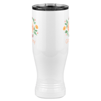 Thumbnail for Personalized Flowers Pilsner Tumbler (20 oz) - Grammy - Front View
