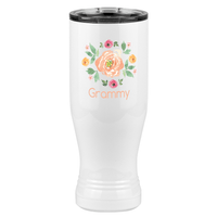 Thumbnail for Personalized Flowers Pilsner Tumbler (20 oz) - Grammy - Right View