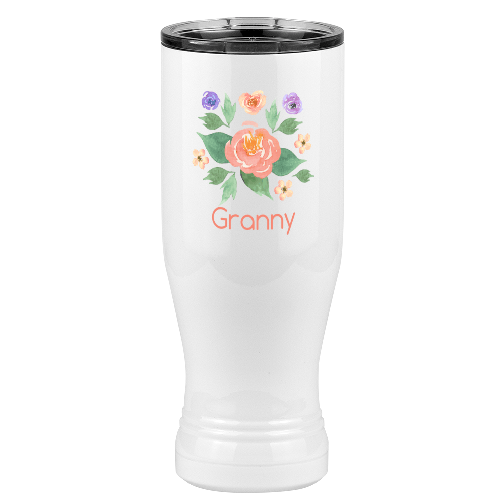 Personalized Flowers Pilsner Tumbler (20 oz) - Granny - Right View