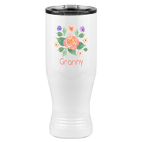 Thumbnail for Personalized Flowers Pilsner Tumbler (20 oz) - Granny - Right View